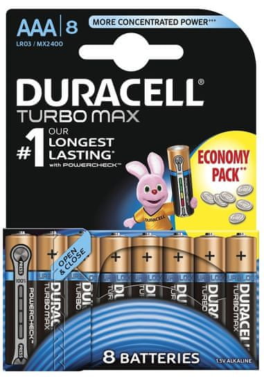 Duracell baterije Turbo AAA, 8kom