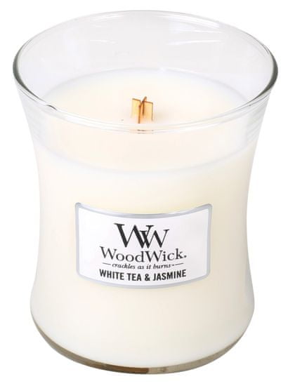 Woodwick mirisna svijeća Bijeli čaj i jasmin, 275 g