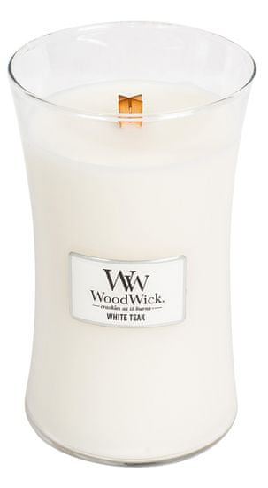 Woodwick mirisna svijeća Bijela tikovina, 609,5 g