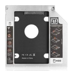 Ewent adapter za SSD/HDD u 9,5mm DVD utoru, SATA3, aluminij EW7003