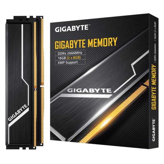 Gigabyte memorija RAM 16GB (2X8GB) DDR4 2666MHz CL16 (GIGDS-GR26C16S8K2HU)