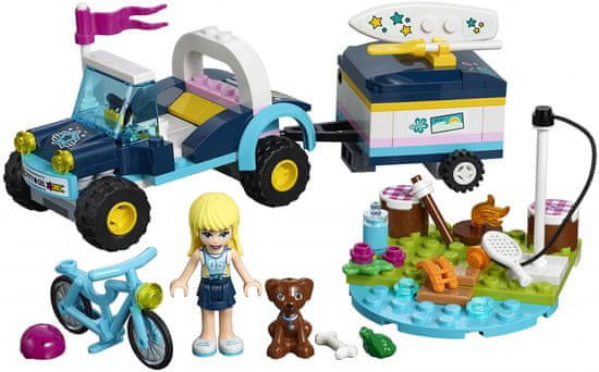LEGO Friends 41364 Stephanie i automobil s prikolicom