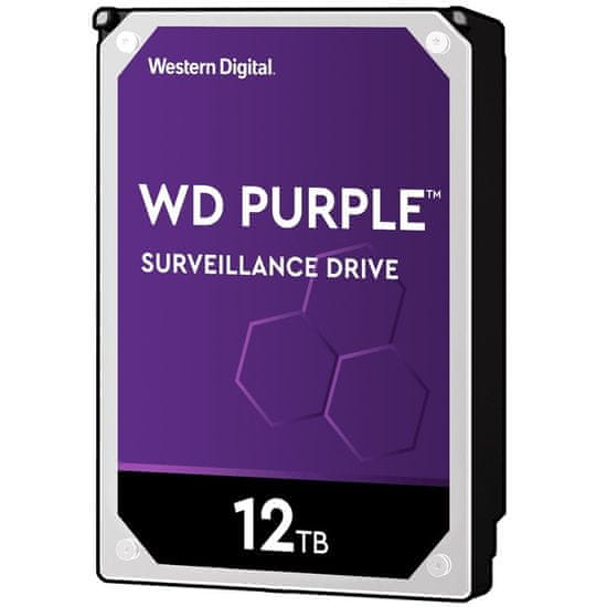 Western Digital tvrdi disk Purple, 12TB, 8,89 cm (3,5"), SATA3, 256 MB, 7200rpm (WD121PURZ)