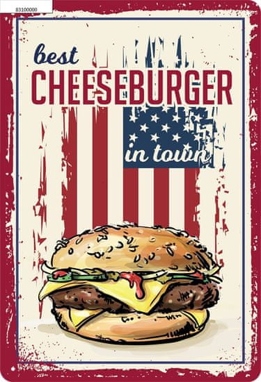 Postershop plastična ploča s natpisom: Best Cheeseburger in Town