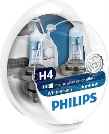 Philips žarulja Halogen H4 12V + W5W WhiteVision
