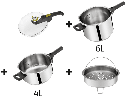 Tefal set posuda Secure 5 Neo P2544341