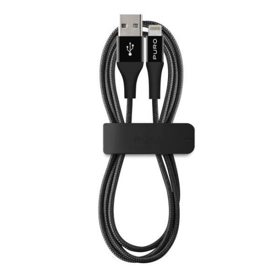 Puro podatkovni kabel Apple 2.4A crni