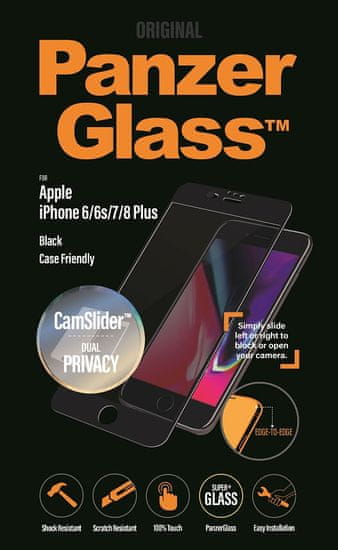 PanzerGlass zaštitno staklo za iPhone 6/7/8 Plus CF Camslider Privacy