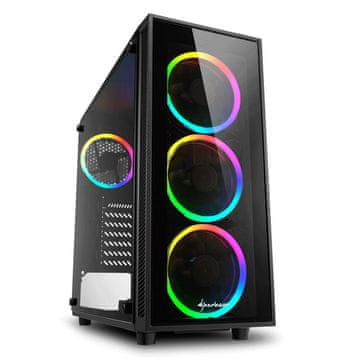 Sharkoon kućište SHARKOON MIDI T ATX W/O PSU TG4 RGB