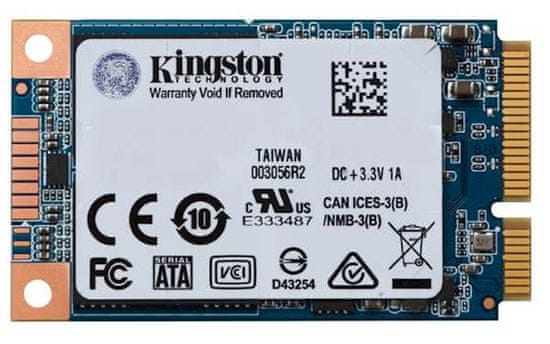 Kingston SSD disk UV500, mSATA, 480 GB, SATA3, TLC NAND (SUV500MS/480G)