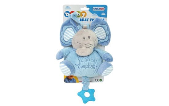 Unikatoy Ge. slon baby na potezanje, plavi, 25294