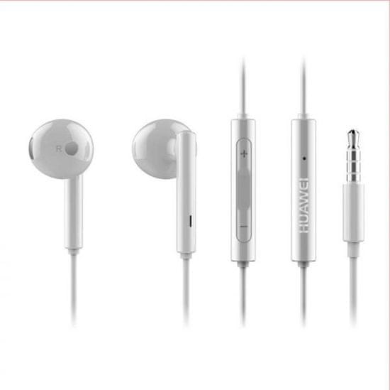 Huawei slušalice AM115, 3,5 utor s gumbom za podešavanje glasnoće, bijele