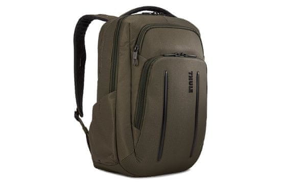 Thule ruksak za laptop Crossover 2 Backpack, Forest Night, 20 L, smeđe zelena