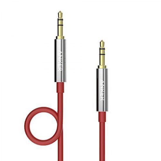Anker audio kabel Anker Audio Cable 3.5mm, 1,2m, crveni