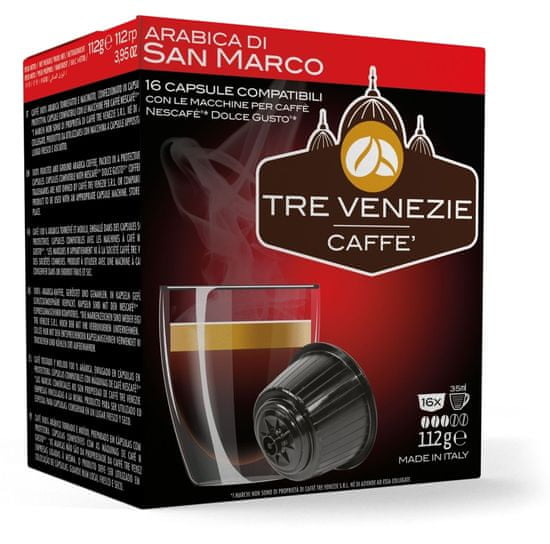 Tre Venezie Arabica Di San Marco set kapsula za aparat za kavu Dolce Gusto, 16 komada