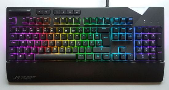 ASUS gaming tipkovnica ROG Strix Flare, MX Brown, RGB, HR