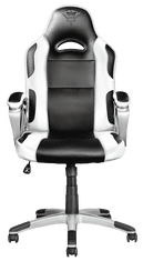 Trust GXT 705W Ryon gamerska stolica, crno-bijela