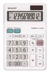 Sharp stolni kalkulator 175 × 108 × 22 mm