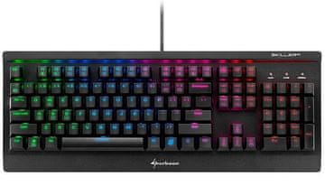 Sharkoon mehanička igraća tipkovnica Skiller Mech SGK3, Kailh Blue, SAD - SLO