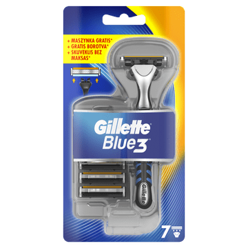 Gillette muška britvica Blue3 + 7 zamjenskih glava za brijanje 