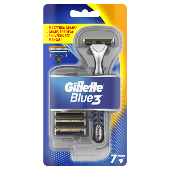 Gillette muška britvica Blue3 + 7 zamjenskih glava za brijanje 