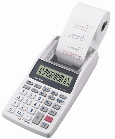 Sharp kalkulator EL1611V, stolni, s trakom, 12 znamenki