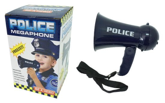 Unikatoy megafon policija, 16 cm, bat. šk. 25214