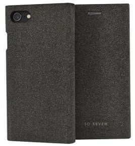 SO SEVEN preklopna maska Premium Gentleman Book Case Fabric Anthracite za iPhone 6/6S/7/8 (SSFLS0005)