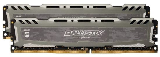 Crucial memorija (RAM) Ballistix Sport LT DDR4 16GB (2x8GB), 2666MHz, DIMM (BLS2K8G4D26BFSBK)