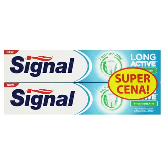 Signal pasta za zube Long Active Fresh Breath, dvostruko pakiranje, 2 x 75 ml