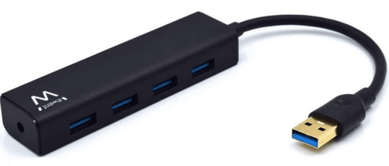 Ewent Ewent USB hub (čvorište) EW1136, 4 ulaza, USB 3.1, crno