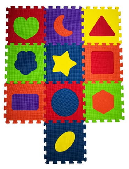 COSING pjena za igranje puzzle Tvary - 10 komada