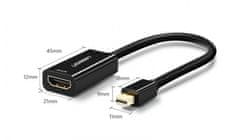 Ugreen kabel adapter Mini DisplayPort na HDMI Ž, crni