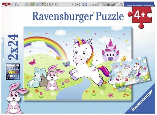 Ravensburger slagalica Jednorog, 2x24 komada