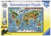Ravensburger slagalica Karta svijeta, 300 dijelova