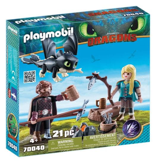 Playmobil Viki i Astrid s malim zmajem, 70040