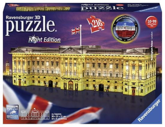 Ravensburger Buckinghamska palača Night Edition, 216 komada