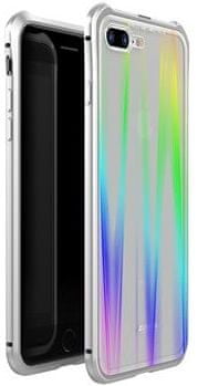 Luphie CASE Luphie kompletna zaštita Magnet Hard Case Glass Silver/White za iPhone 7 Plus / 8 Plus, 2441681, srebrna/bijela