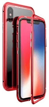 Luphie CASE Luphie kompletna zaštita Magneto Hard Case Glass Red/Crystal za iPhone X, 2441684, crvena/kristalna
