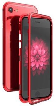 Luphie CASE Luphie kompletna zaštita Magneto Hard Case Glass Red/Crystal za iPhone 7/8, 2441691, crvena/kristalna
