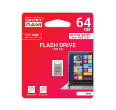 GoodRam USB stick 3.0 UPO3, 64GB, srebrni, aluminij (500200)