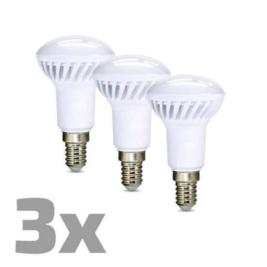 Solight LED žarulja 3-pack, reflektivna, R50, 5 W, E14, 3000 K, 400 lm, bijela