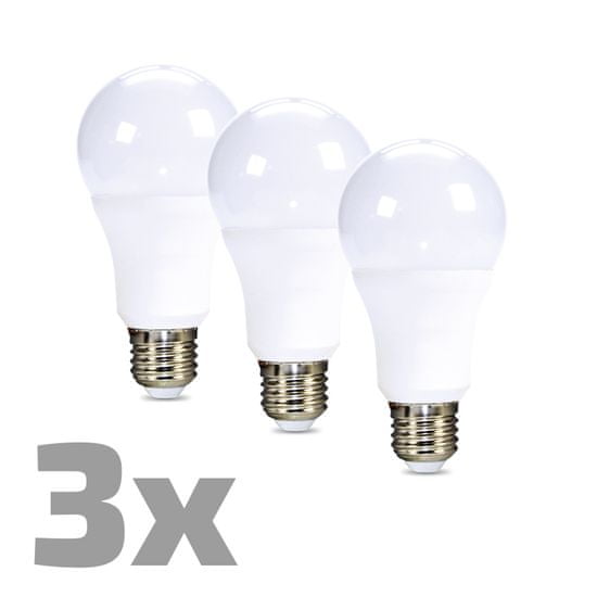 Solight LED žaruljica 3-pack, klasičan oblik, 15 W, E27, 3000K, 270°, 1220 lm