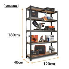 VonHaus regal s policama Extra Wide 1.8m (15/369)