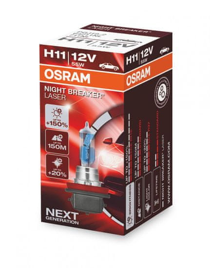 Osram Night Breaker laser H11 Folding Box +150%