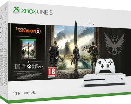 Microsoft igraća konzola Xbox One S 1 TB + igra Tom Clancy’s The Division 2