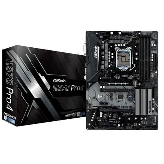 ASRock osnovna ploča ATX H370 PRO4, VGA, USB3.1