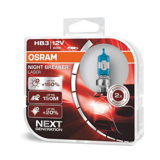 Osram Night Breaker laser HB3 Duo Box +150%