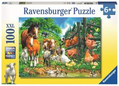 Ravensburger slagalica Druženje životinja, 100 dijelova