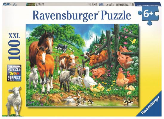 Ravensburger slagalica Druženje životinja, 100 dijelova